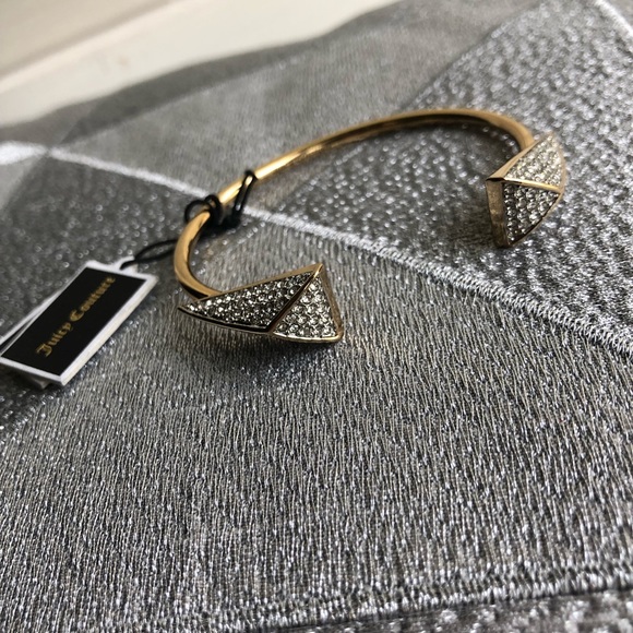 Juicy Couture Gold Crystals Cuff Bracelet - Picture 2 of 8